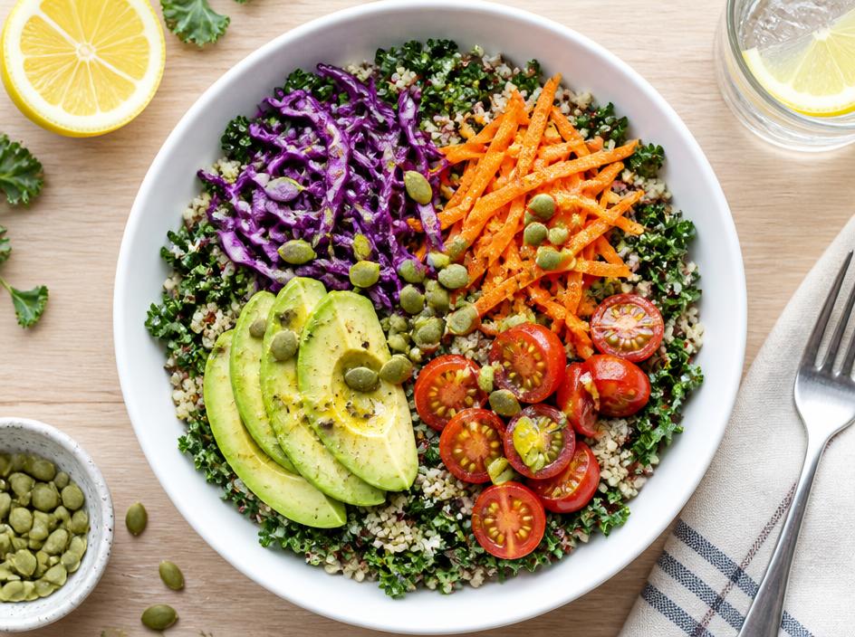 Salada de Quinoa Colorida